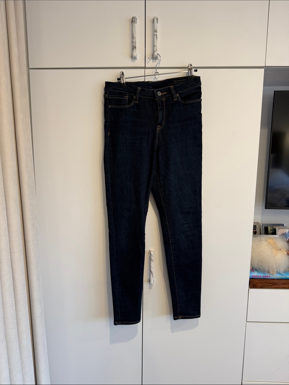 7 For All Mankind Dark Indigo Skinny Jeans
